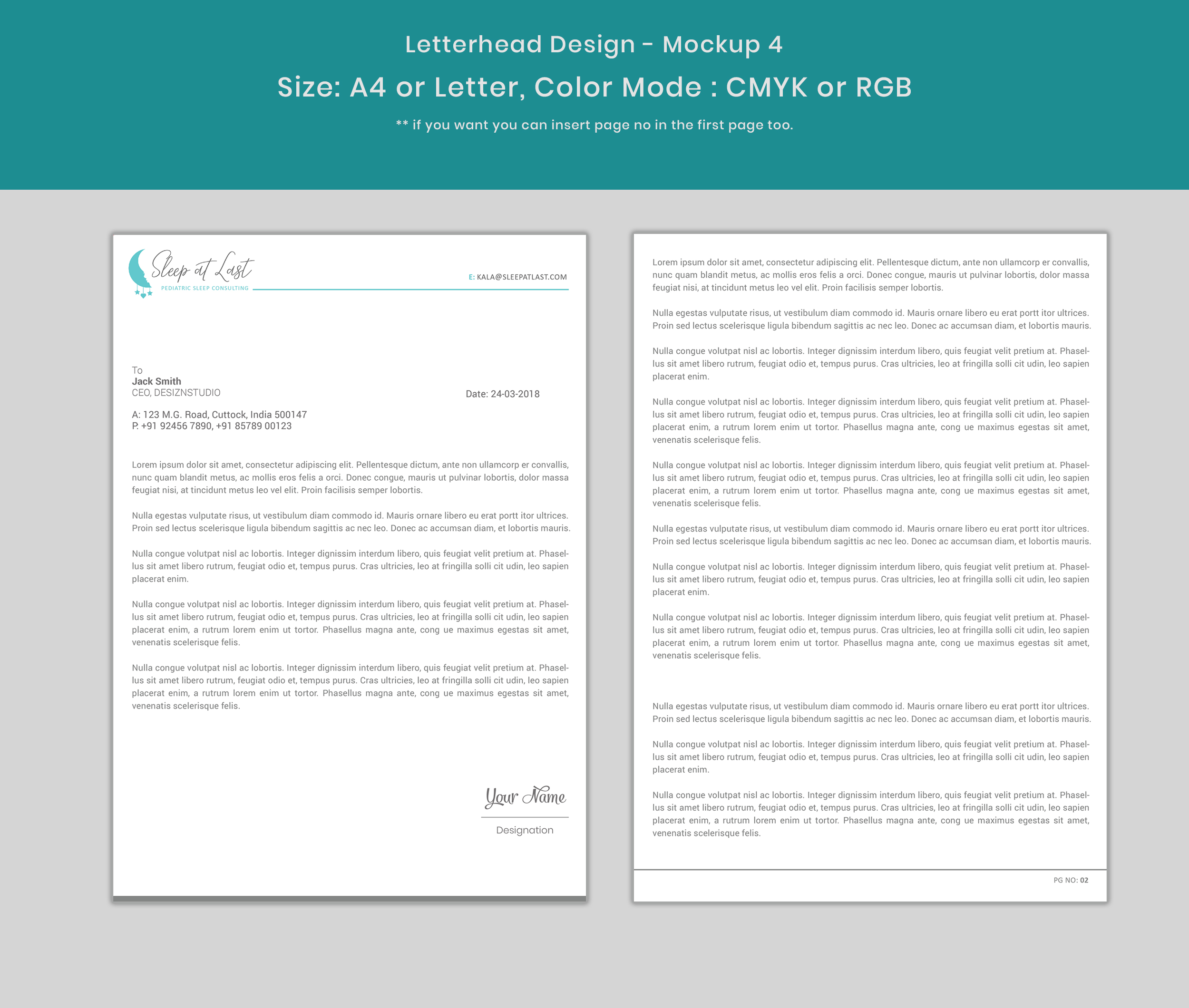 Letterhead Design by Expert Designer for this project | Design #27248340