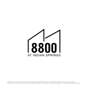 8800 at Indian Springs  | Logo Design by Potatow