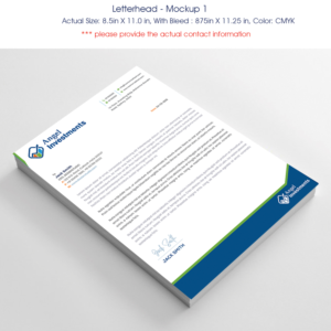 Business Incubator; Angel Investments; Consulting for Startups | Letterhead Design by Expert Designer