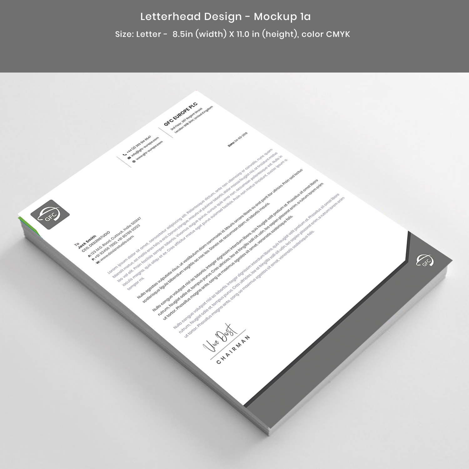 Letterhead Design by Expert Designer for this project | Design #27248076