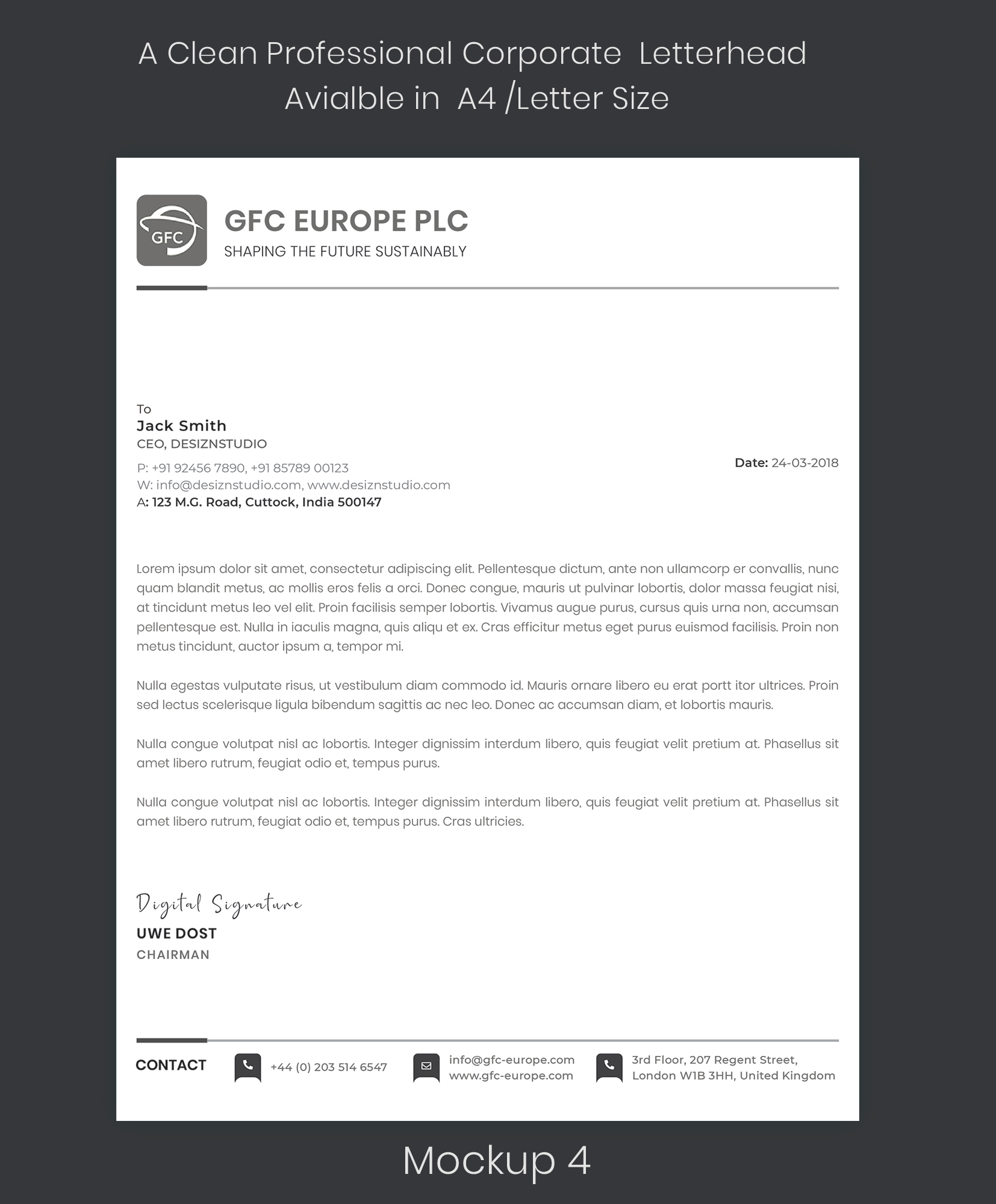 Letterhead Design by Expert Designer for this project | Design #27278059