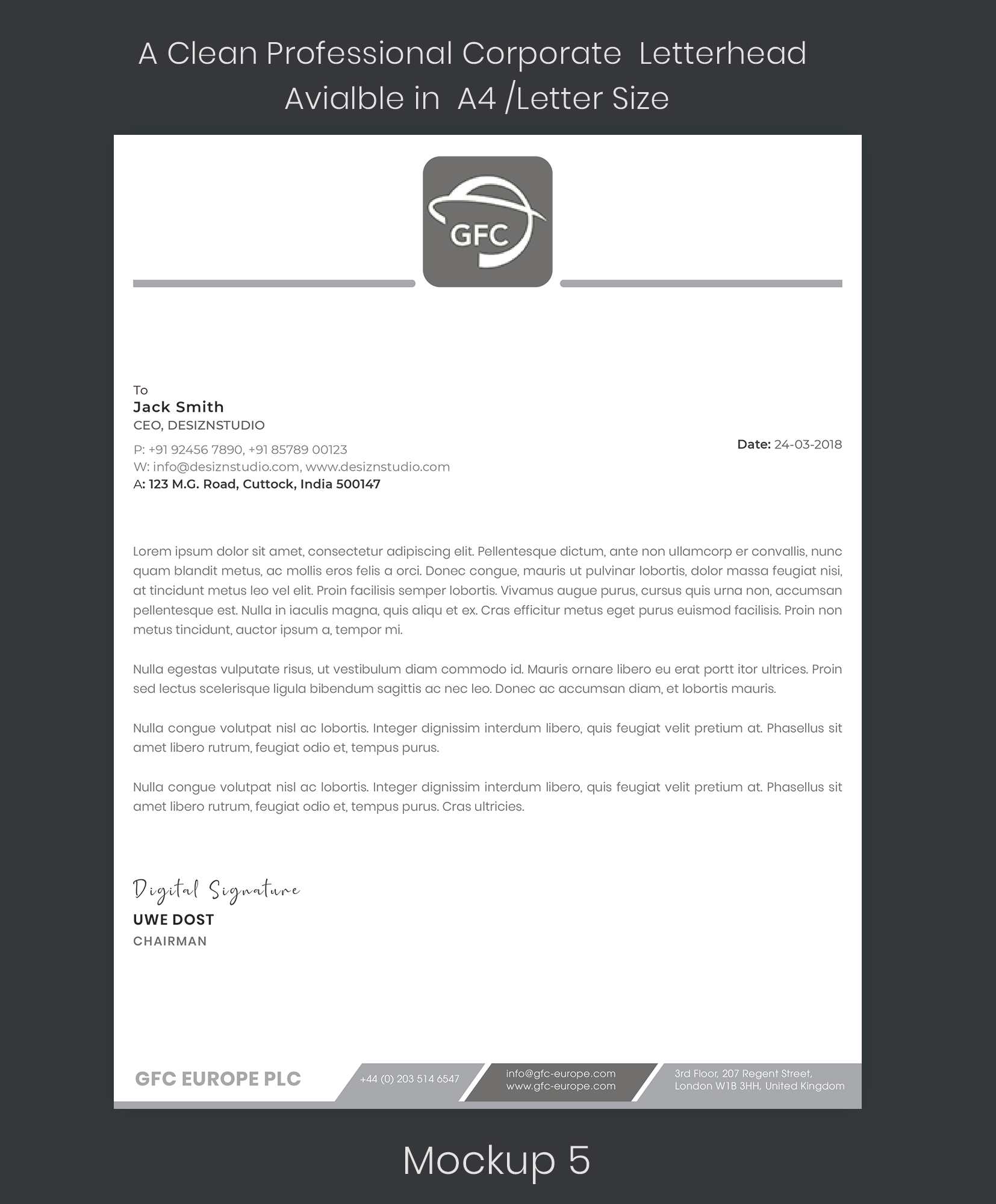 Letterhead Design by Expert Designer for this project | Design #27278176