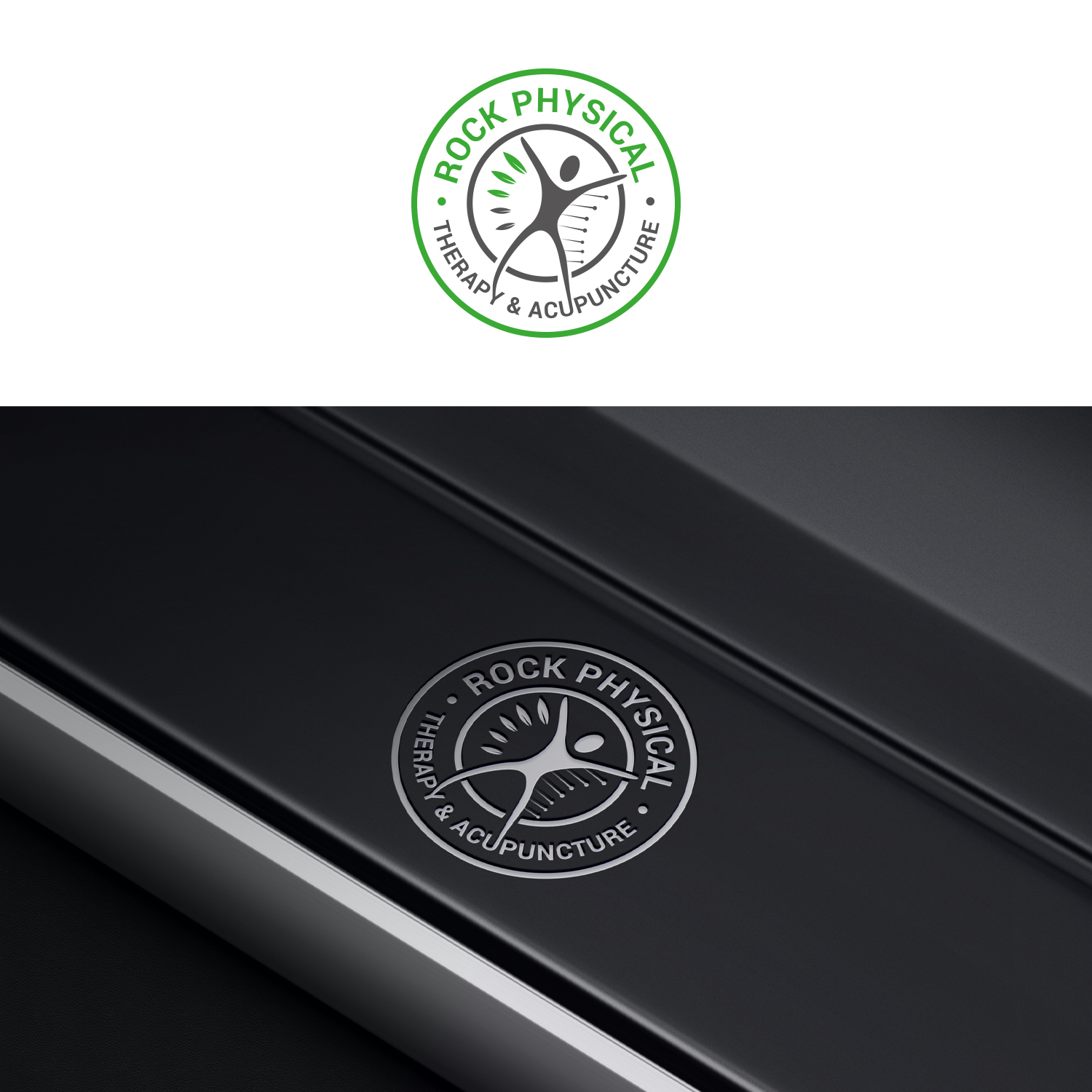 Logo Design by Maxo-Biz for Rock Physical Therapy and Acupuncture | Design #27250870