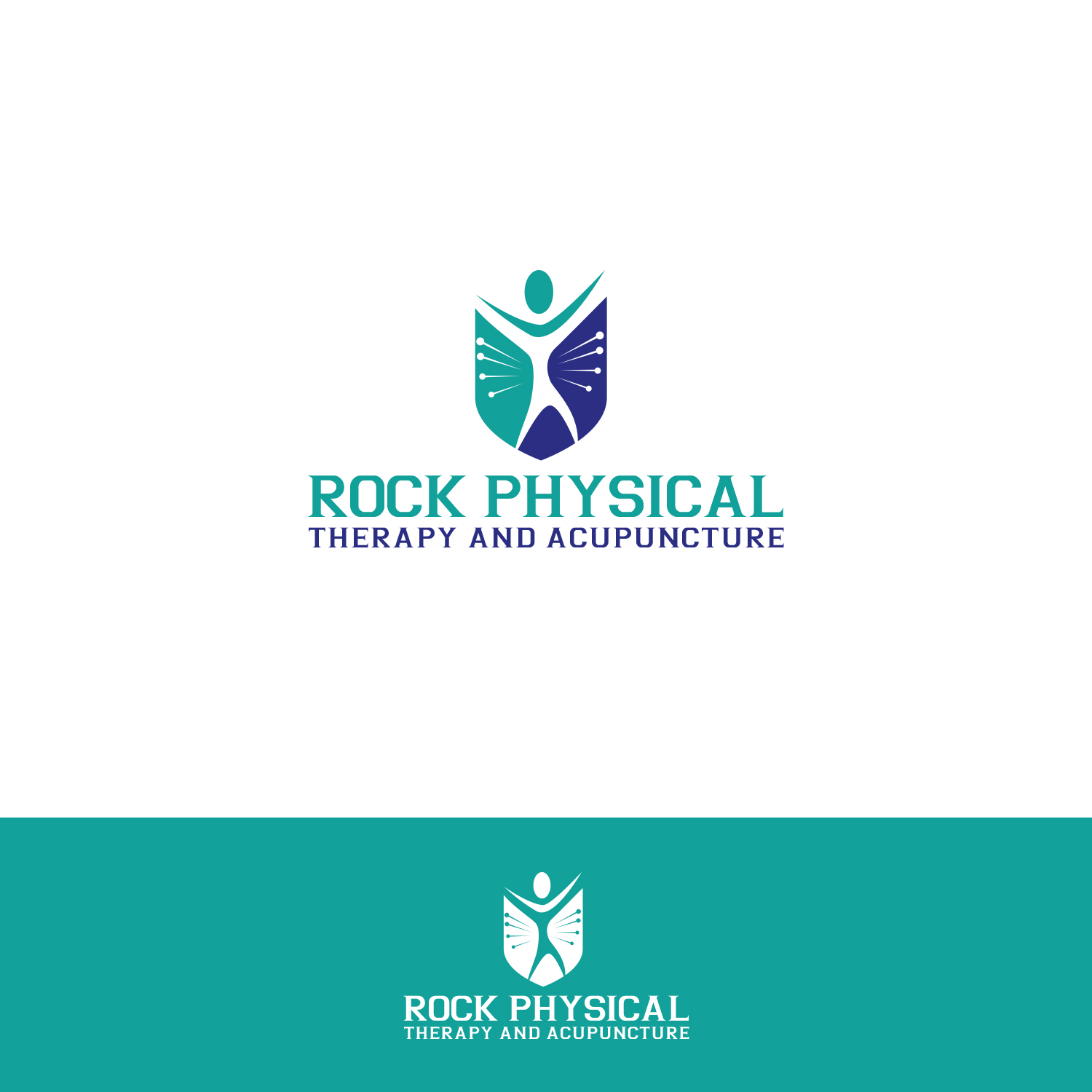 Logo Design by Maxo-Biz for Rock Physical Therapy and Acupuncture | Design #27250871