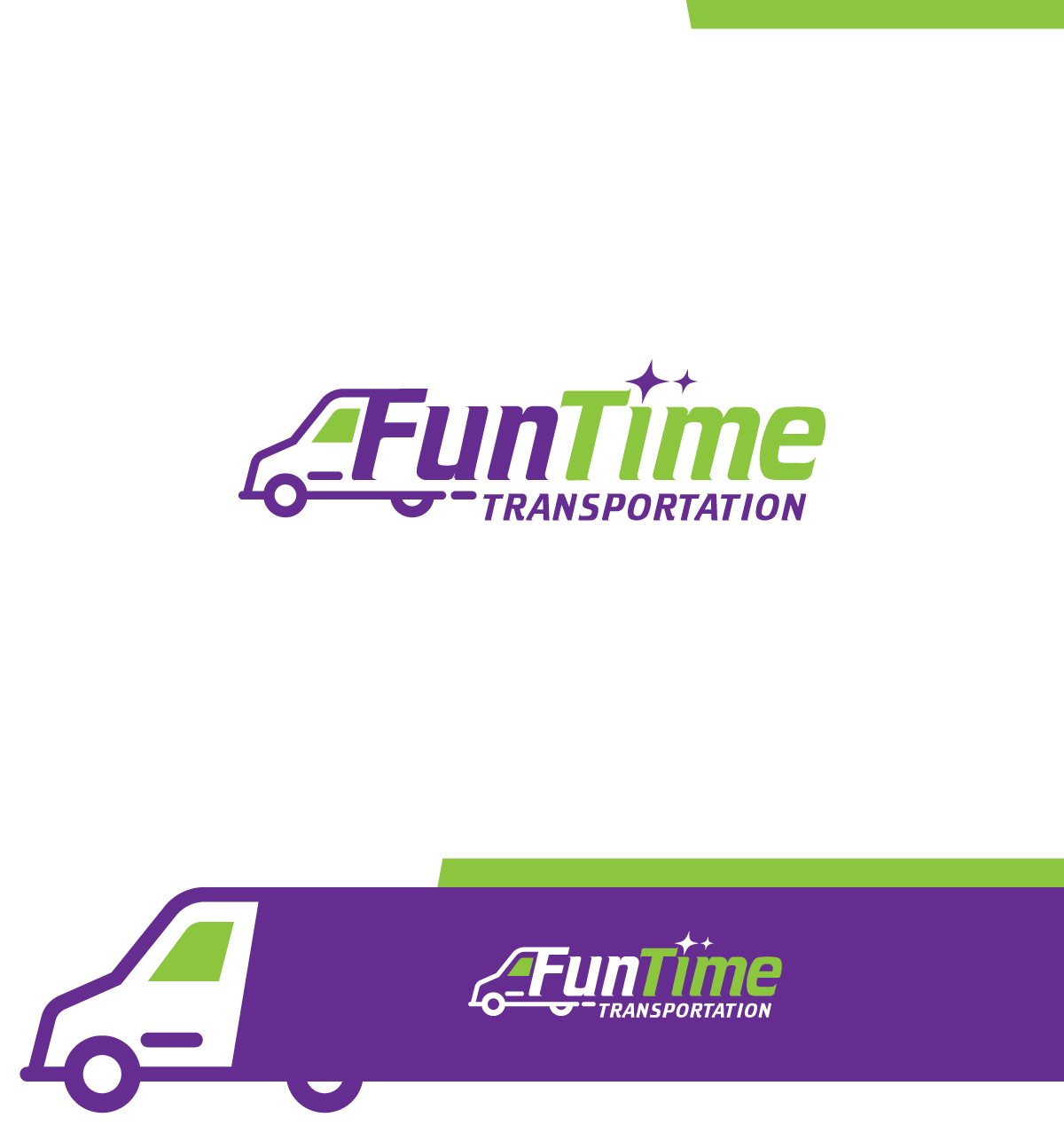 Logo Design by ecorokerz for FunTime Transportation, LLC | Design #27250583