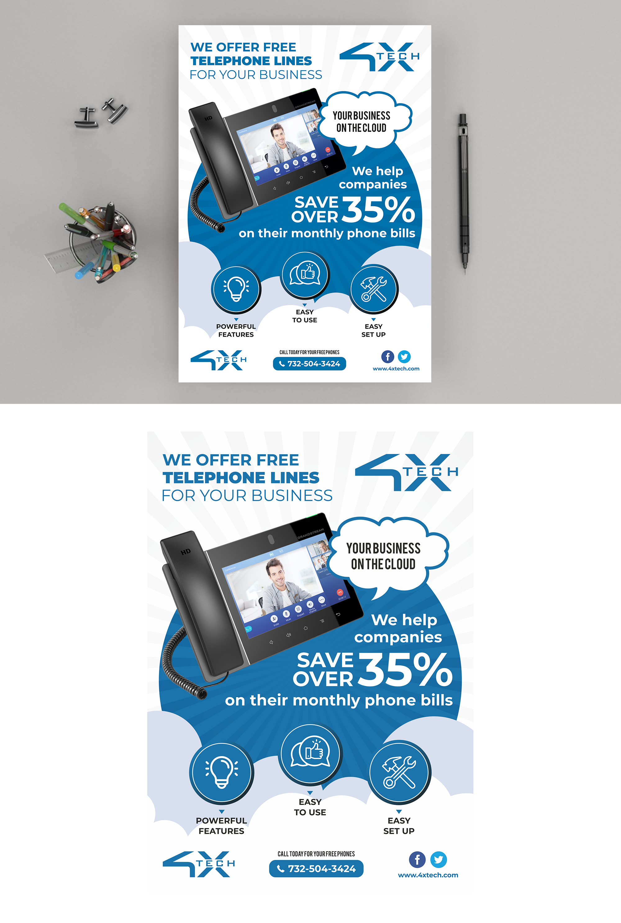 Design de Flyer par ecorokerz pour 4x-Tech | Design #27256314