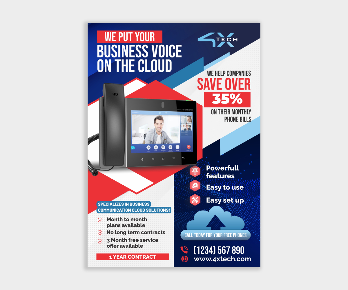 Design de Flyer par ecorokerz pour 4x-Tech | Design #27270757