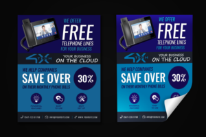 4X-Tech VoIP COMMERCIAL PHONE FLYER | Flyer-Design von CreativeFeather
