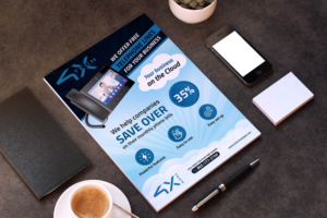 4X-Tech VoIP COMMERCIAL PHONE FLYER | Flyer-Design von GraphicsGuru