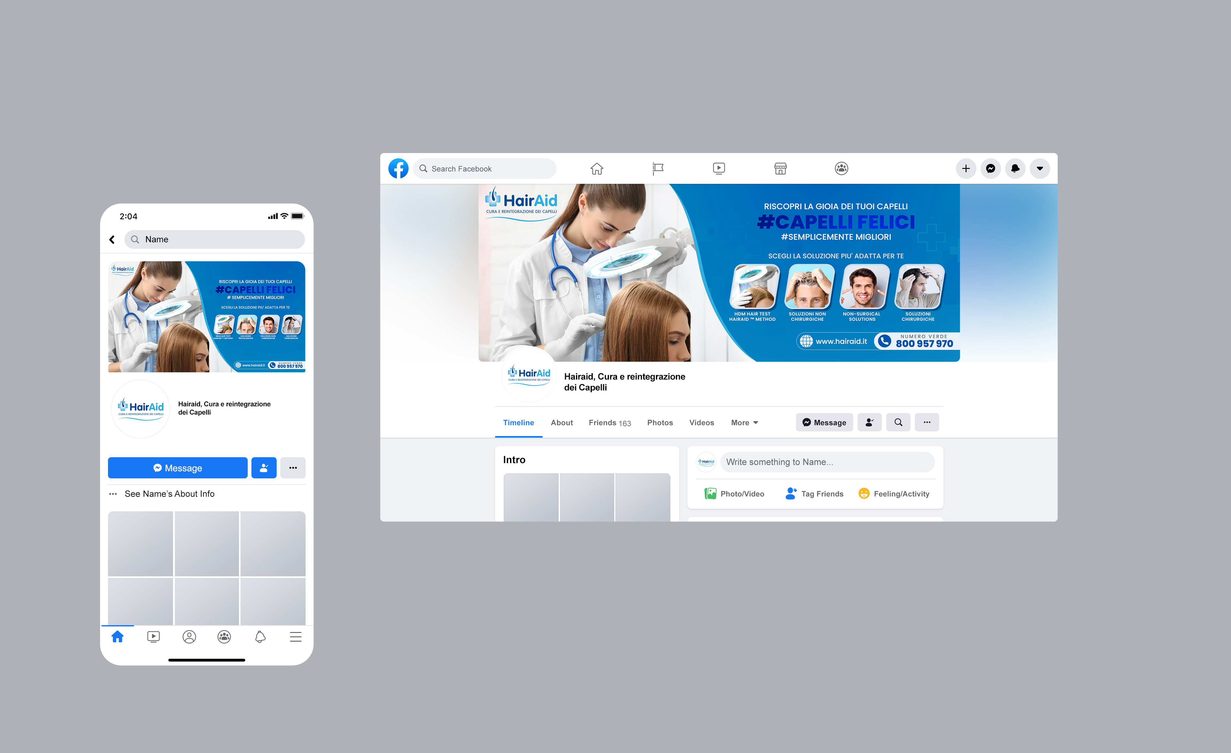 Diseño de Facebook por buntijee1122 para HAIRAID | Diseño #27279540