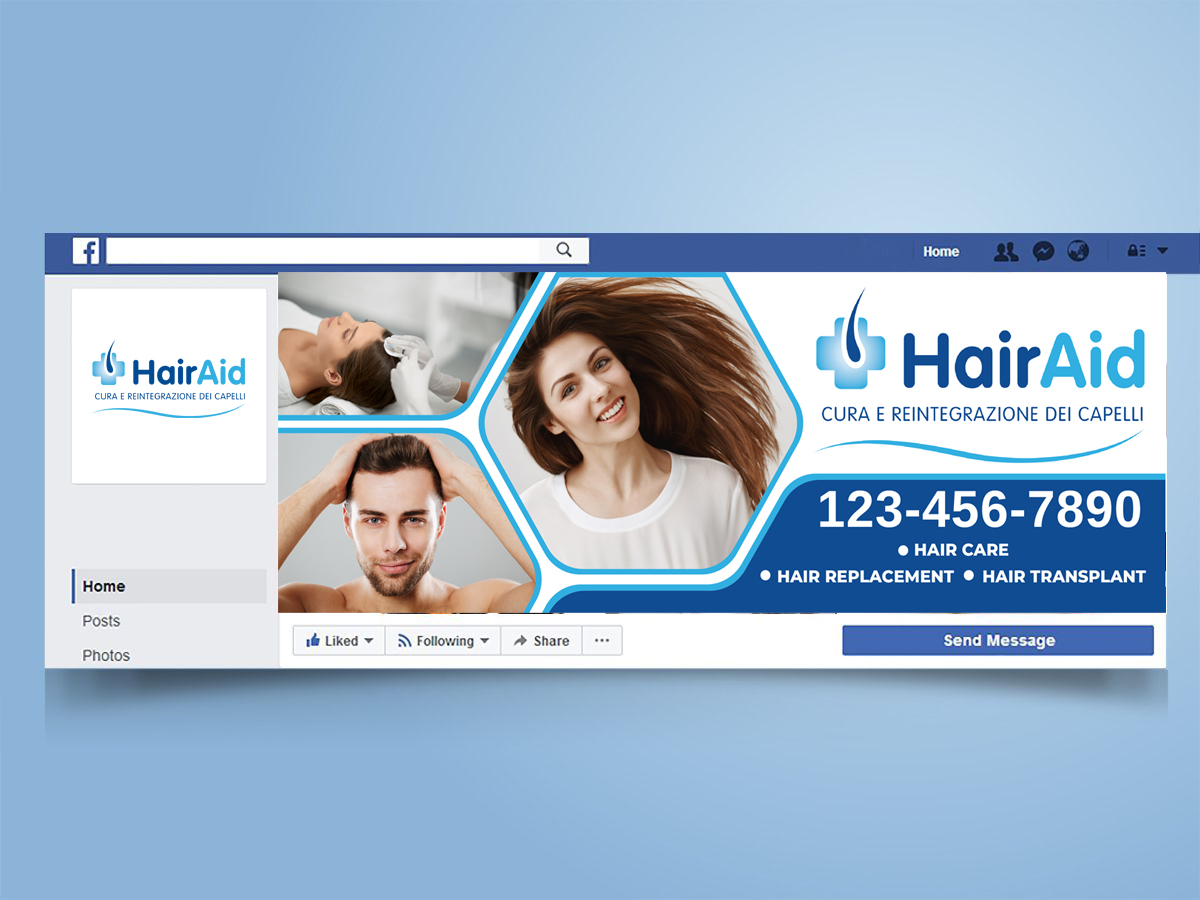 Facebook Design by LAXMI DESIGNHUB for HAIRAID | Design #27250179