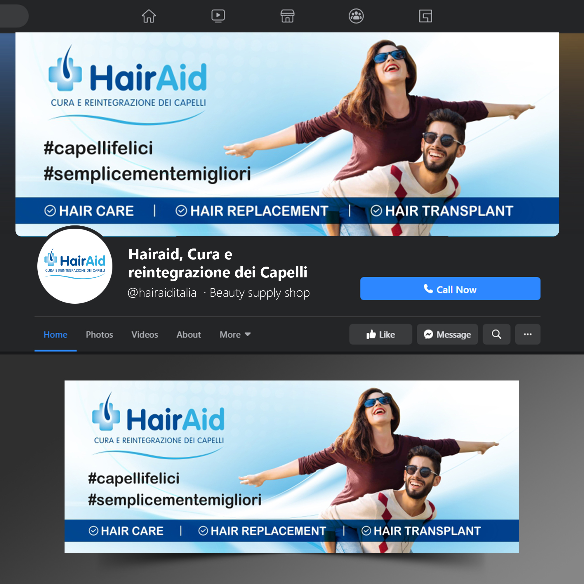 Facebook Design by ecorokerz for HAIRAID | Design #27255690
