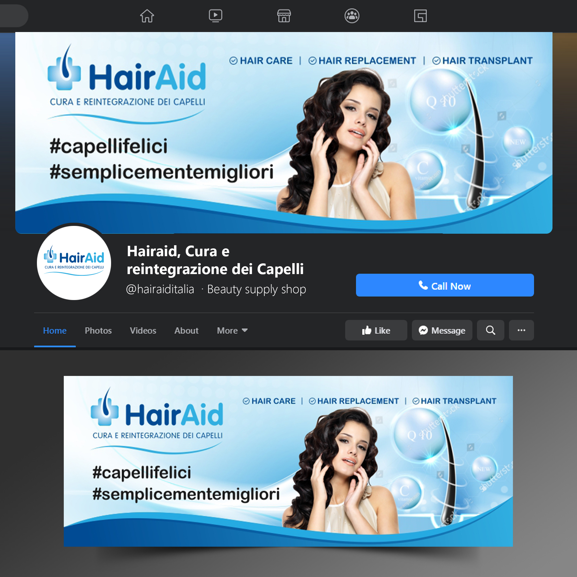 Facebook-Design von ecorokerz für HAIRAID | Design #27255691