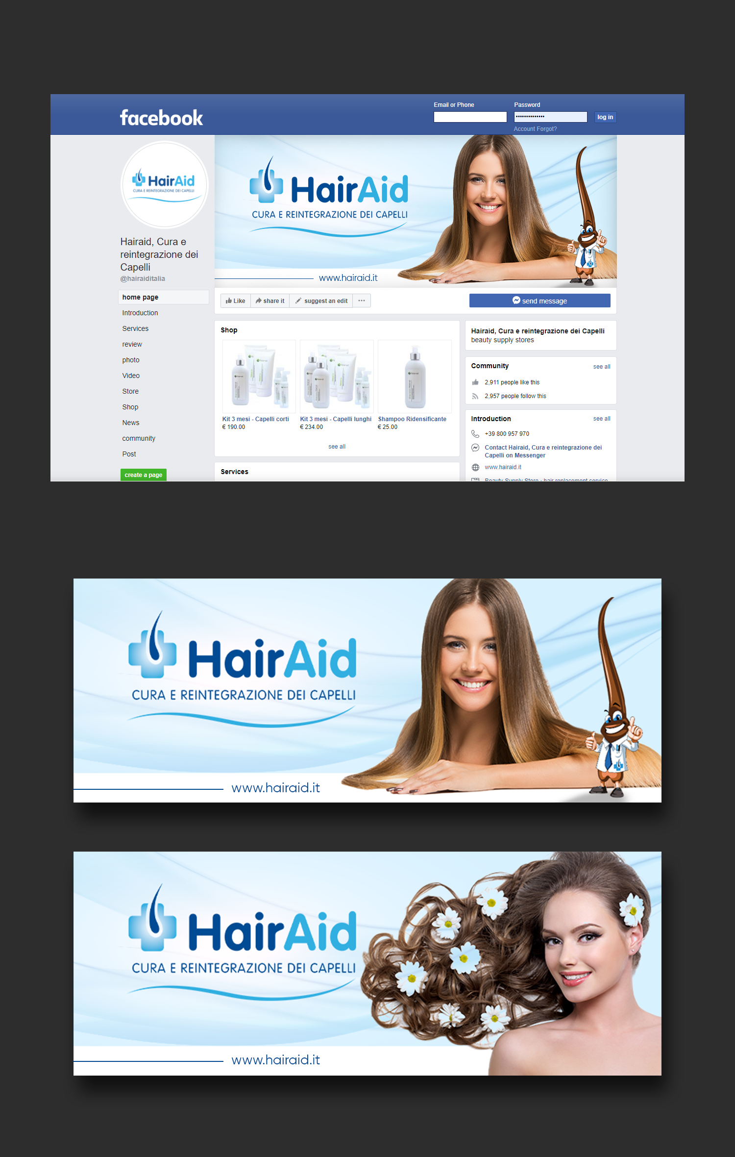 Facebook Design by ravi 80 for HAIRAID | Design #27250370