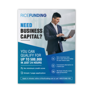 Get Up to $ 500,000 in Business Capital within 48 hours | Diseño de Flyer por ZeneFashions