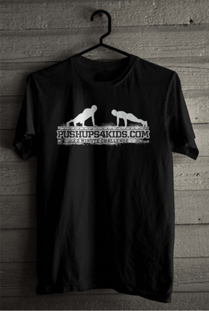 Pushups4kids.com | T-shirt Design by SATHIRA