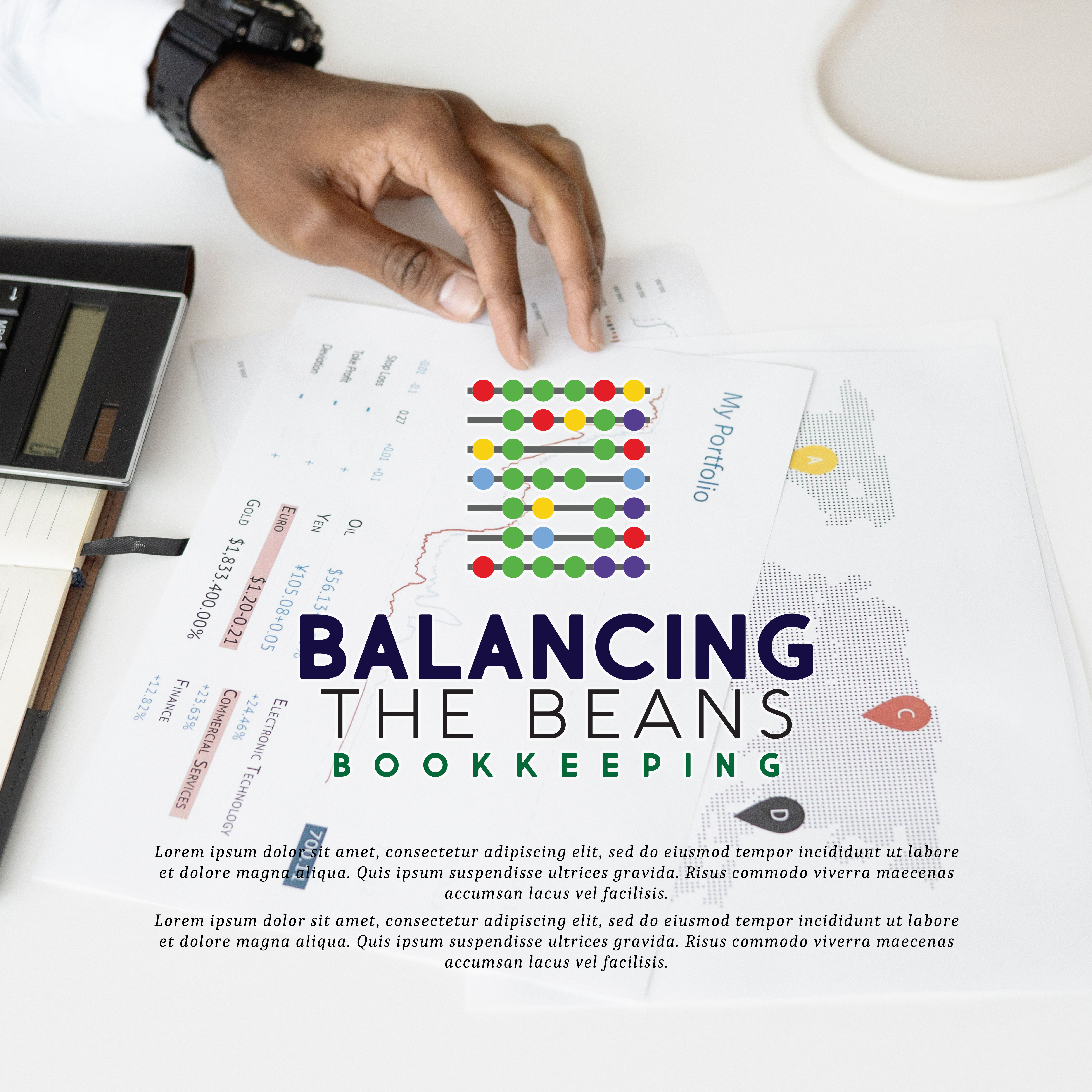 Logo Design by ILLUSTRATOR PRO for Balancing the Beans Bookkeeping | Design #27282526