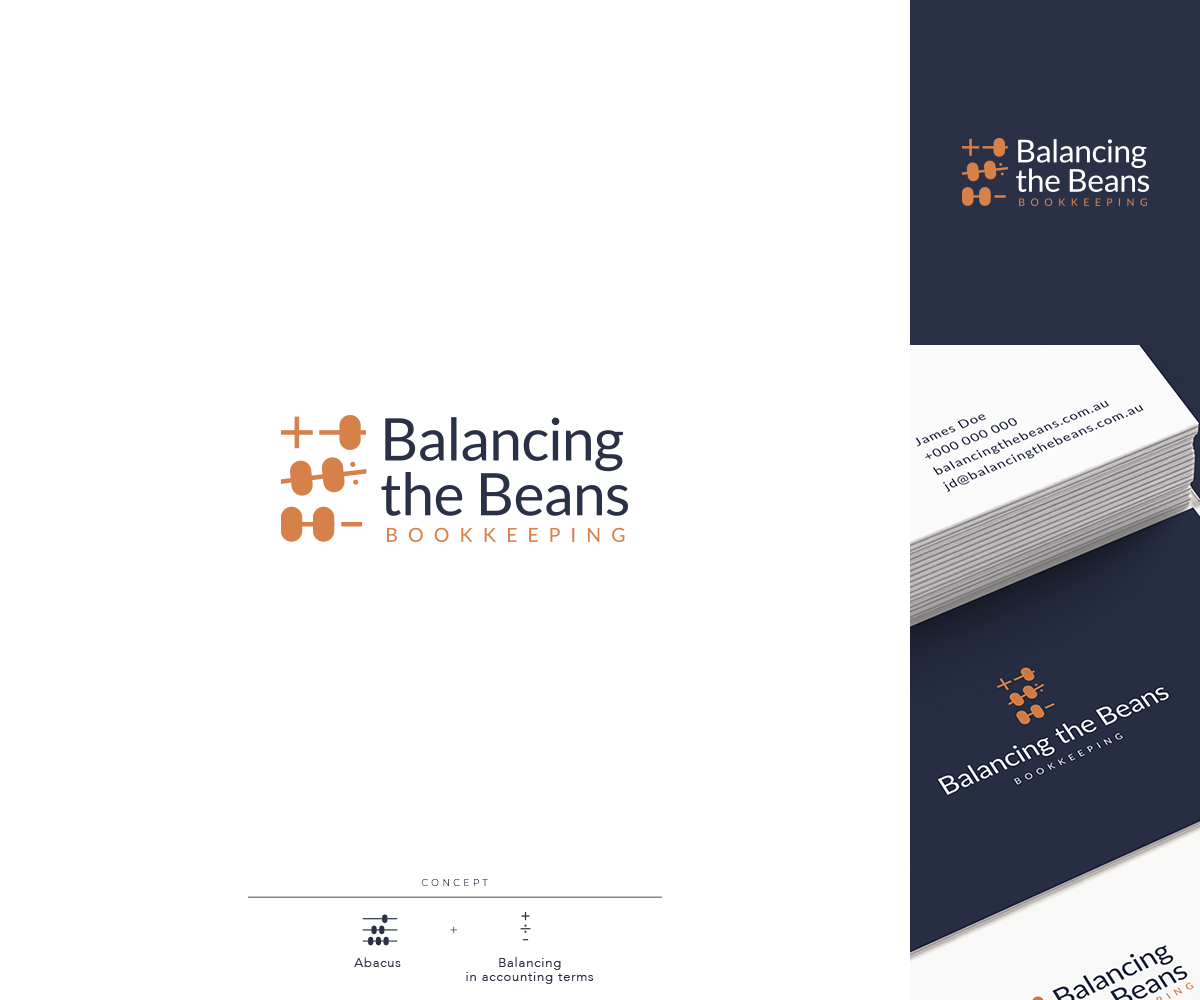 Diseño de Logo por GBDESIGN para Balancing the Beans Bookkeeping | Diseño #27249035