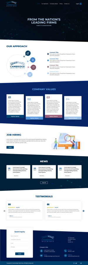 Website design for Cambridge based systematic hedge fund | Web Design by Ved Web Services
