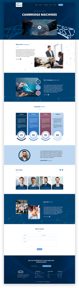 Website design for Cambridge based systematic hedge fund | Web Design by lemosys infotech