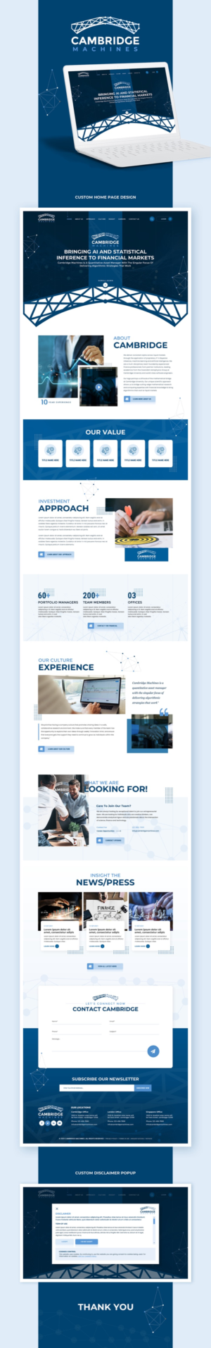 Website design for Cambridge based systematic hedge fund | Web Design by Reimagine