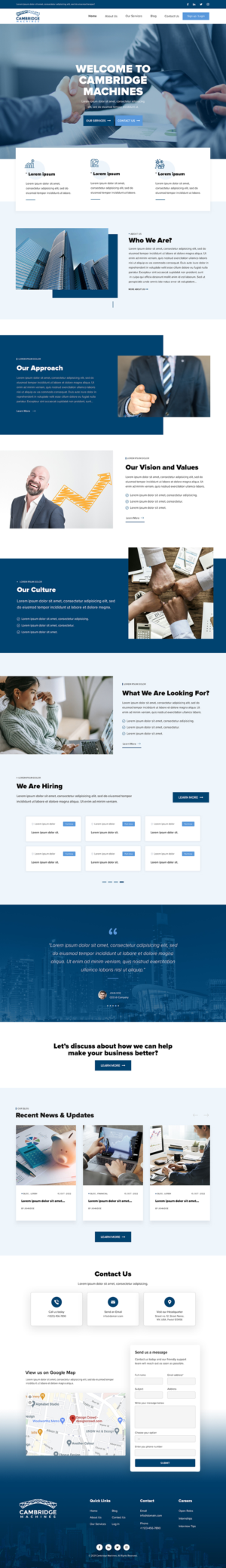 Website design for Cambridge based systematic hedge fund | Web Design by Mukarram Haidari
