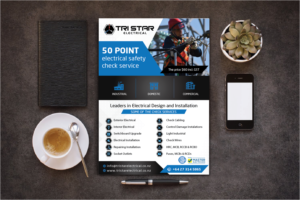 Flyer Design by alex989 for Tri Star Electrical | Design: #27251855
