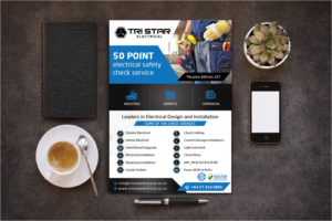 Flyer Design by alex989 for Tri Star Electrical | Design: #27251856