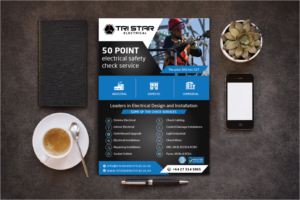 Flyer Design by alex989 for Tri Star Electrical | Design: #27251857