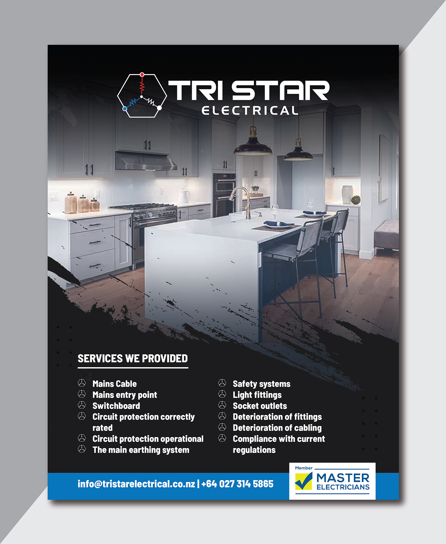Flyer Design by Deziners Zone for Tri Star Electrical | Design #27263344