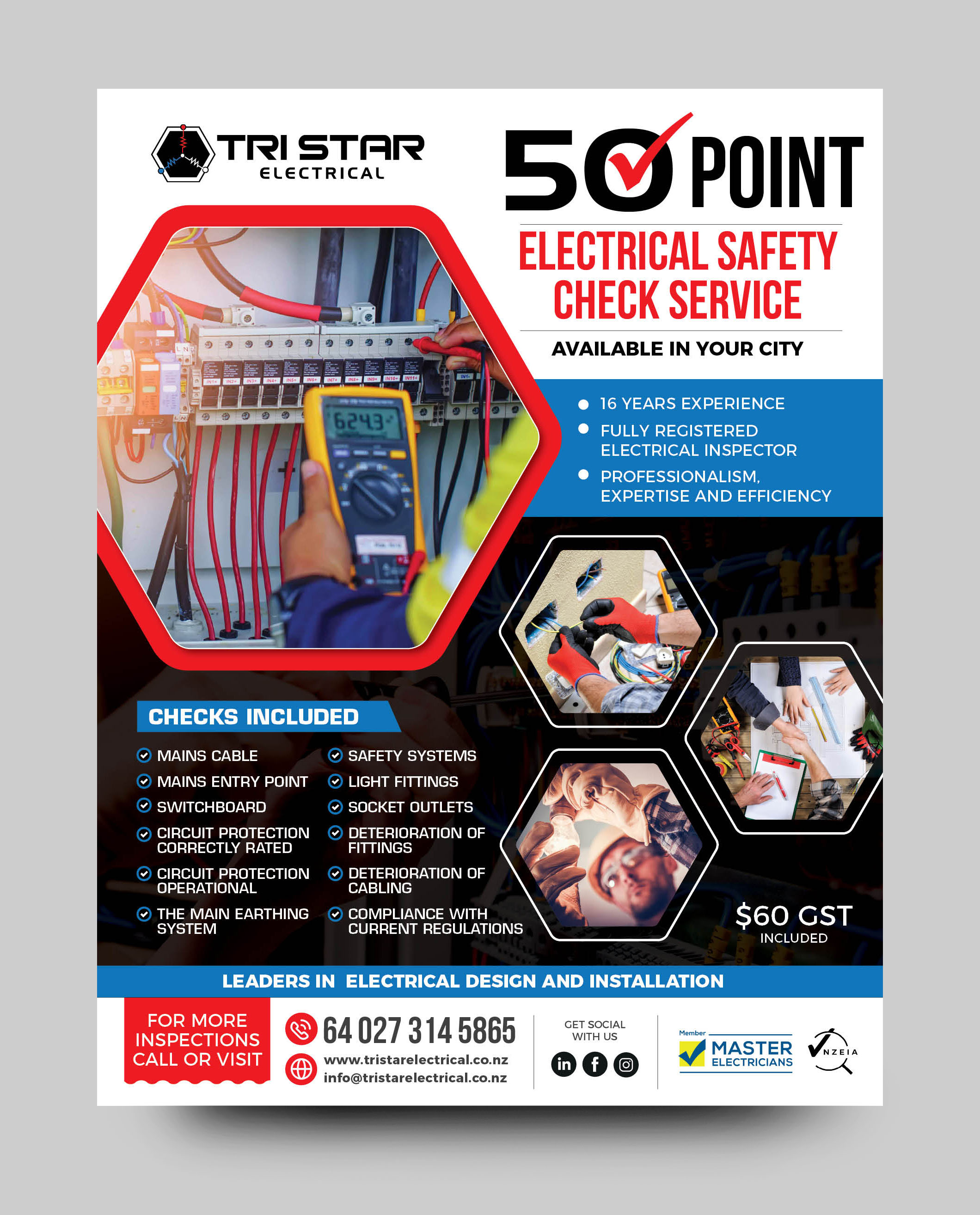 Flyer Design by rkailas for Tri Star Electrical | Design #27284358
