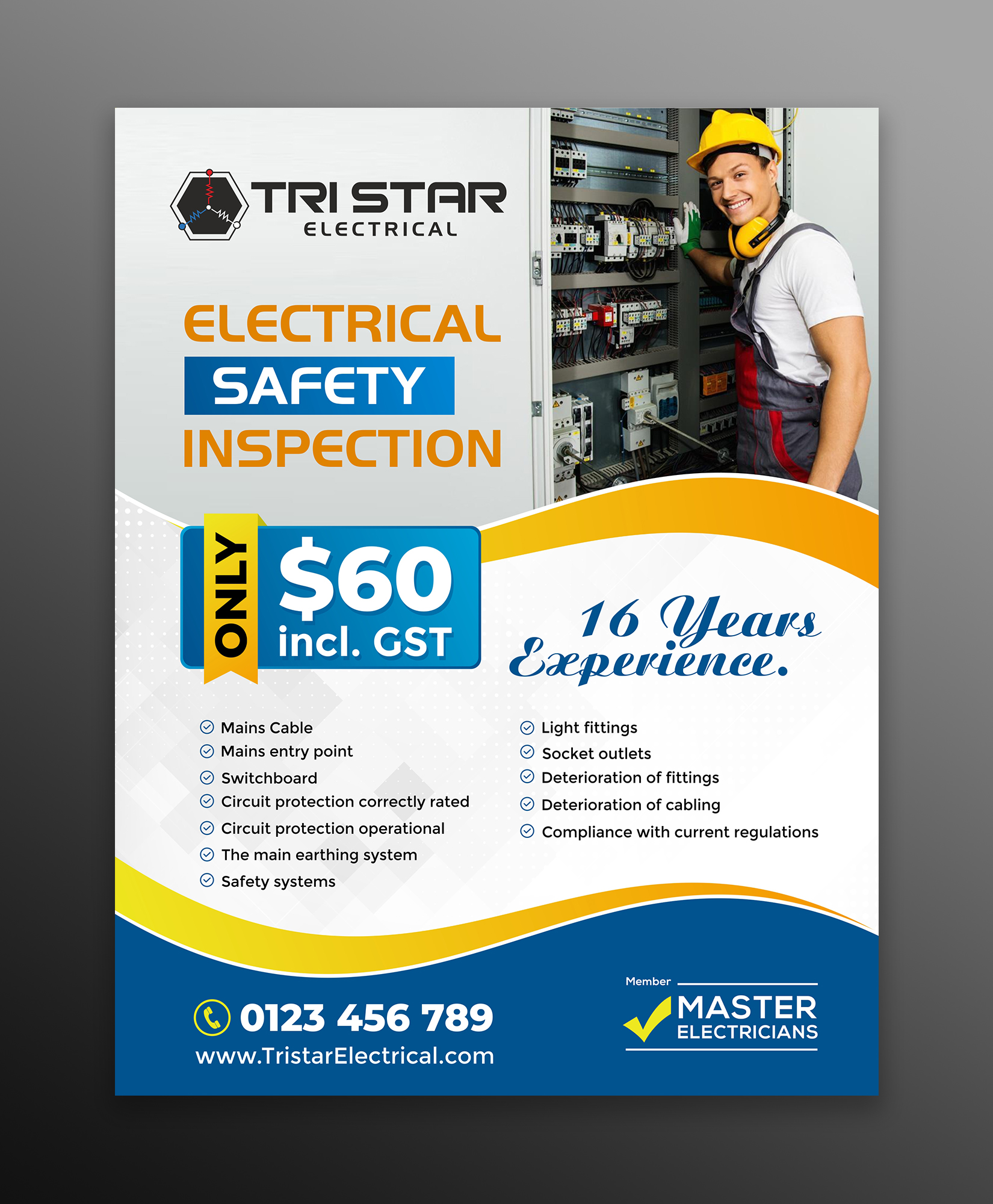 Flyer Design by ecorokerz for Tri Star Electrical | Design #27256123