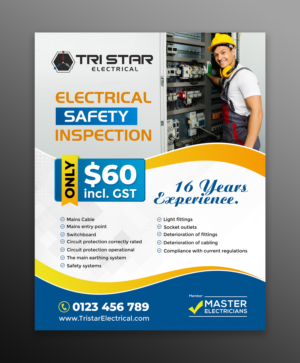 Flyer Design by ecorokerz for Tri Star Electrical | Design: #27256123