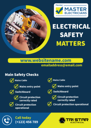 Flyer Design by betablocker for Tri Star Electrical | Design: #27267957