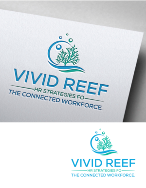 Vivid Reef or Live Ocean - HR Strategies for the connected workforce. | Logo Design by HEAVEN ART