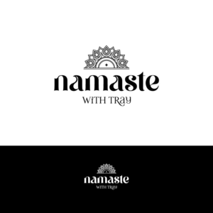 Namaste With Tray | Logo Design by Iryna 3