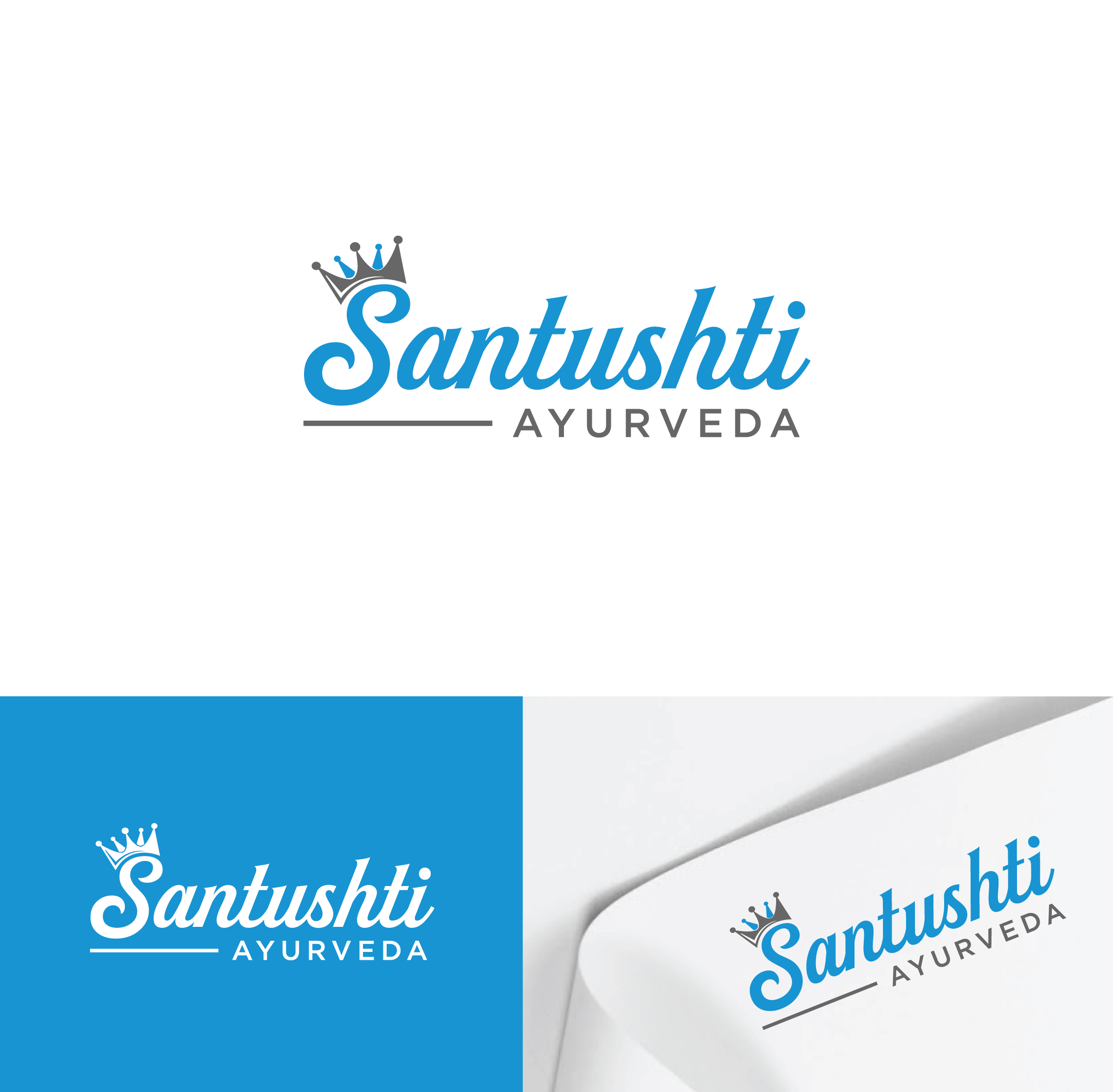 Logo Design by ecorokerz for Santushti Ayurveda | Design #27255737
