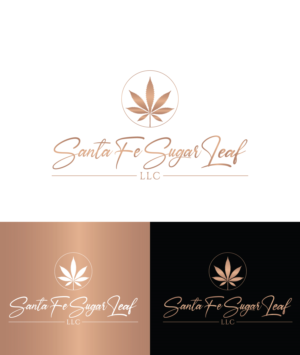 Santa Fe Sugar Leaf   (Sugar leaf in larger font) | Logo Design by Atec