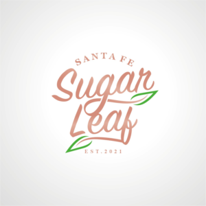 Santa Fe Sugar Leaf   (Sugar leaf in larger font) | Logo Design by Magic of Art