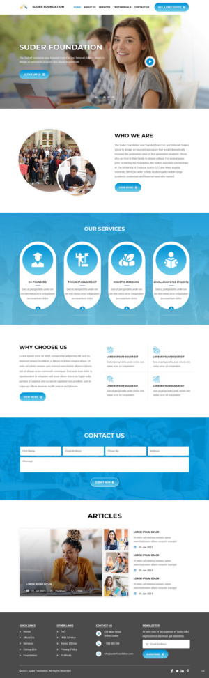 Web Design by pb for this project | Design #27257871