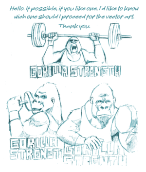 Gorilla strength | Logo-Design von kaiser77
