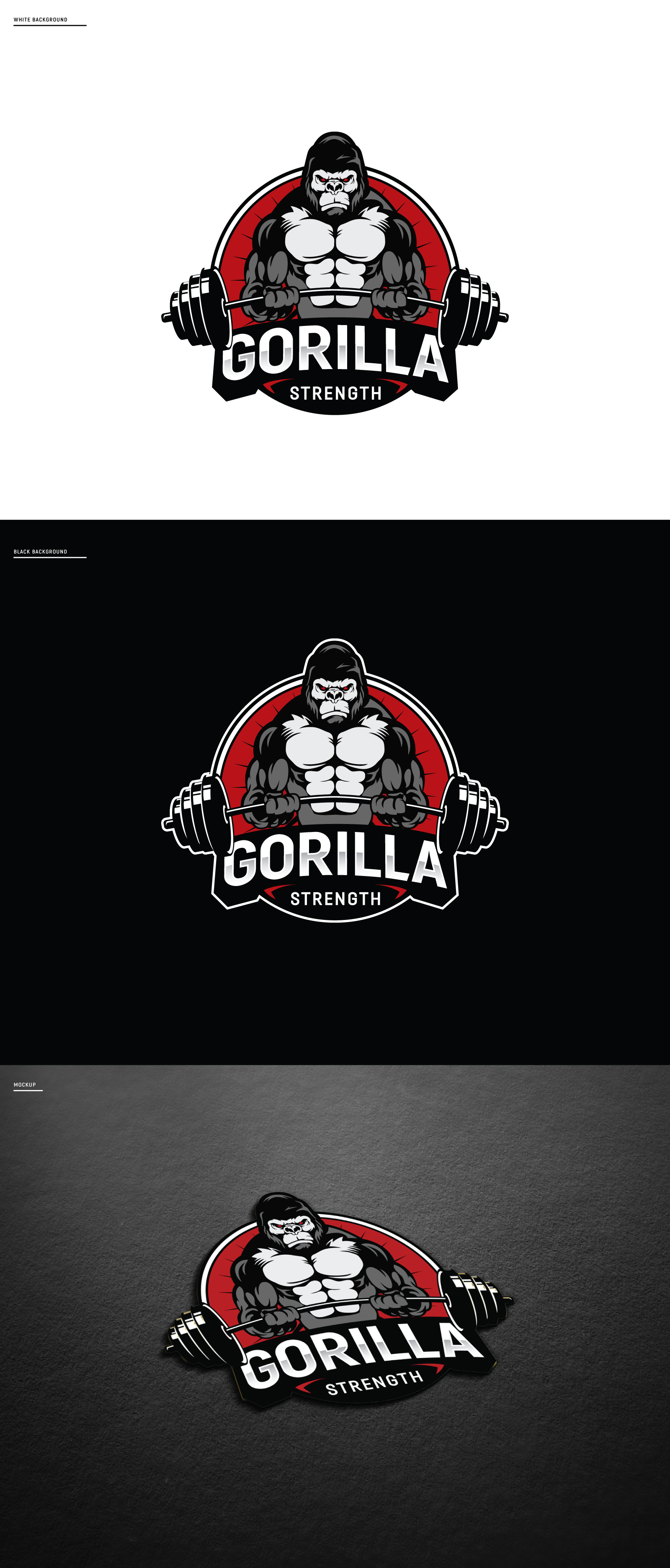 Logo-Design von Zybs Graphics für Gorilla strength  | Design #27299615