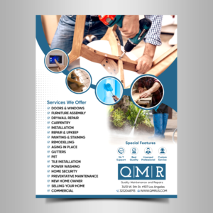 Flyer-Design von Designers Hub für Quality Maintenance and Repairs LLC dba. QMR LLC | Design: #27257581