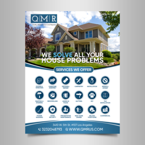 Flyer-Design von Designers Hub für Quality Maintenance and Repairs LLC dba. QMR LLC | Design: #27263467
