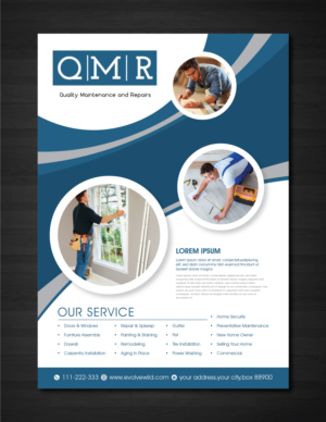 Flyer Design by artbitin for Quality Maintenance and Repairs LLC dba. QMR LLC | Design: #27256224
