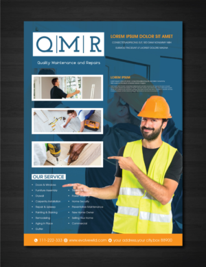 Flyer Design by artbitin for Quality Maintenance and Repairs LLC dba. QMR LLC | Design: #27260365