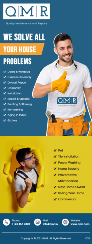 Flyer-Design von pb für Quality Maintenance and Repairs LLC dba. QMR LLC | Design: #27281245