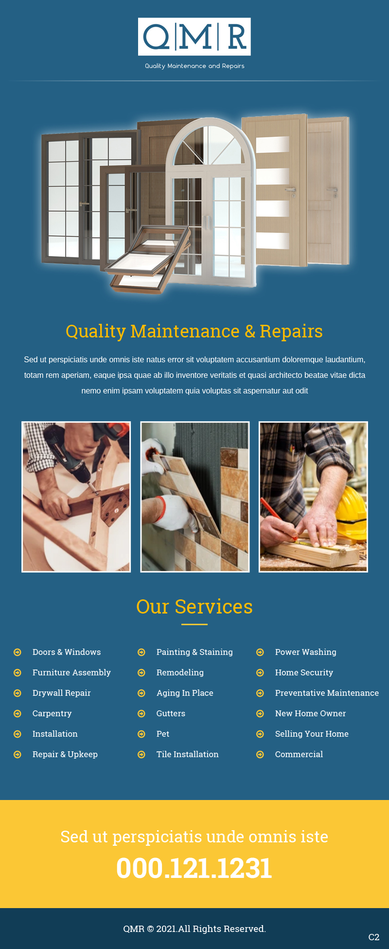 Flyer Design by pb for Quality Maintenance and Repairs LLC dba. QMR LLC | Design #27281247