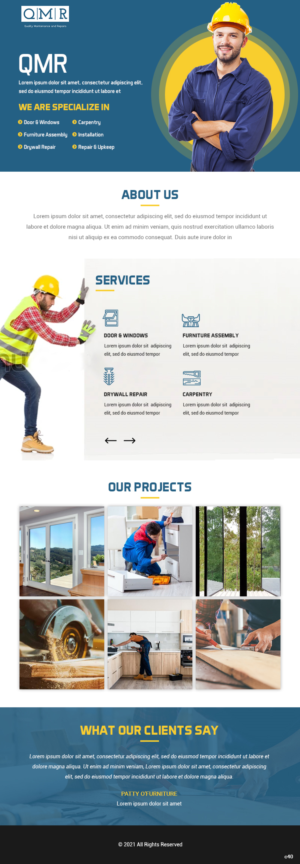 Flyer-Design von pb für Quality Maintenance and Repairs LLC dba. QMR LLC | Design: #27281252