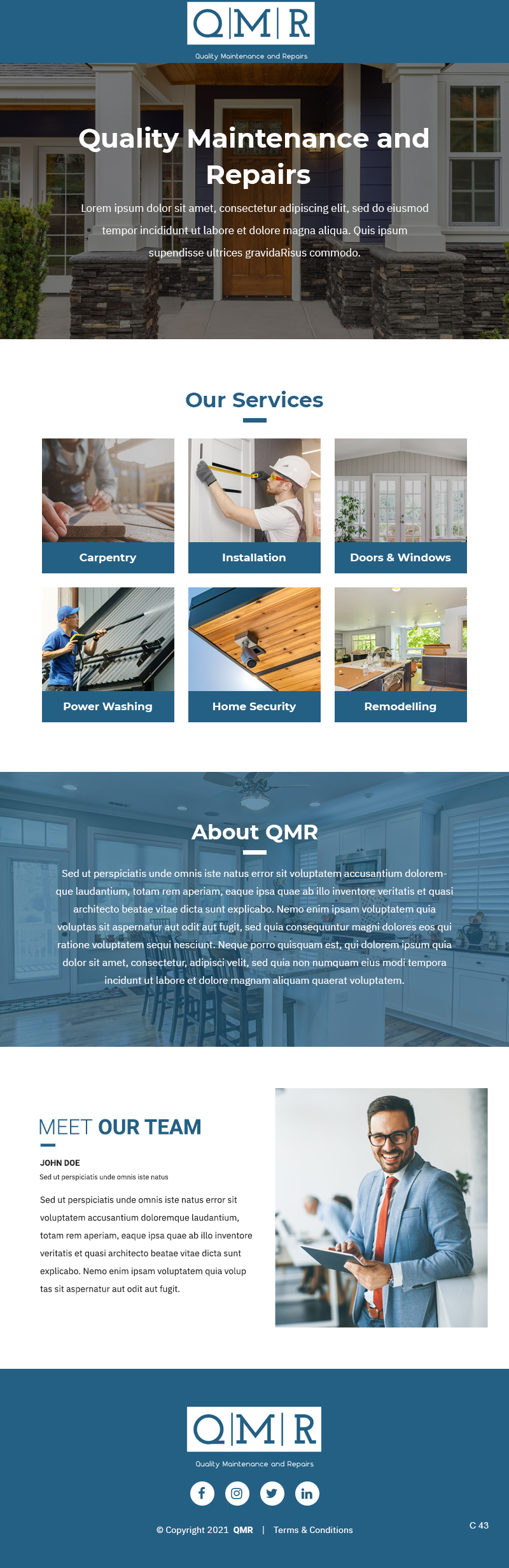 Flyer-Design von pb für Quality Maintenance and Repairs LLC dba. QMR LLC | Design #27281253